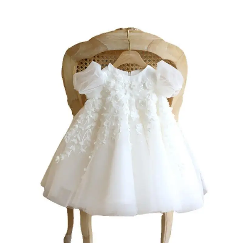 White Puffy Mesh Dress for Baby Girls Flower Appliqued Party Knee-Length Birthday Wedding Princess Dress for Children Girls| Alibaba.com White Puffy Mesh Dress for Baby Girls Flower Appliqued Party Knee-Length Birthday Wedding Princess Dress for Children Girls| Alibaba.com