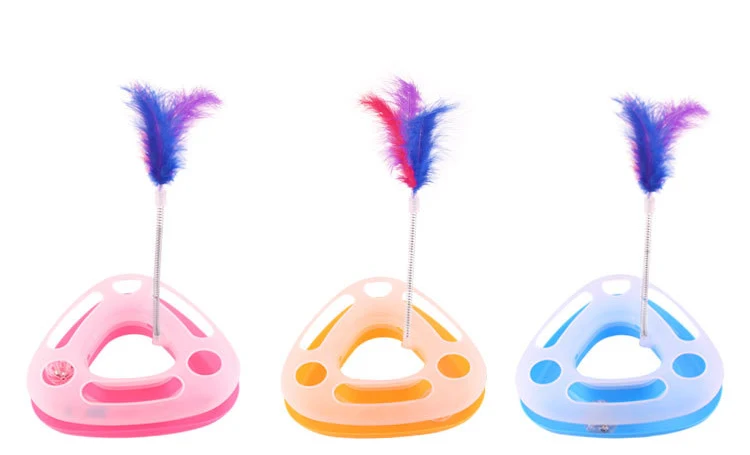 1PC Cat Kitten Toy Teaser Interactive Stick Toy Pet Cat Turkey Feather Wand Teaser With Bell Cat Training Tools Pet Supplies