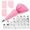 Pink 24pcs+3 scrapers Cake Decorating Kit 4