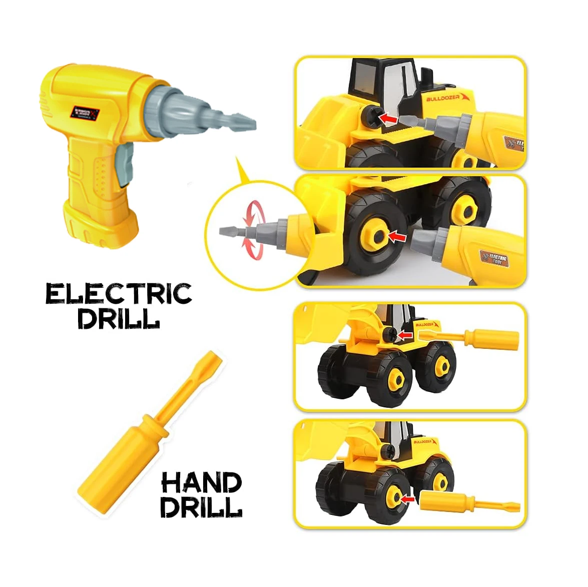 in Take Apart Construction Truck Set STEM Toys DIY