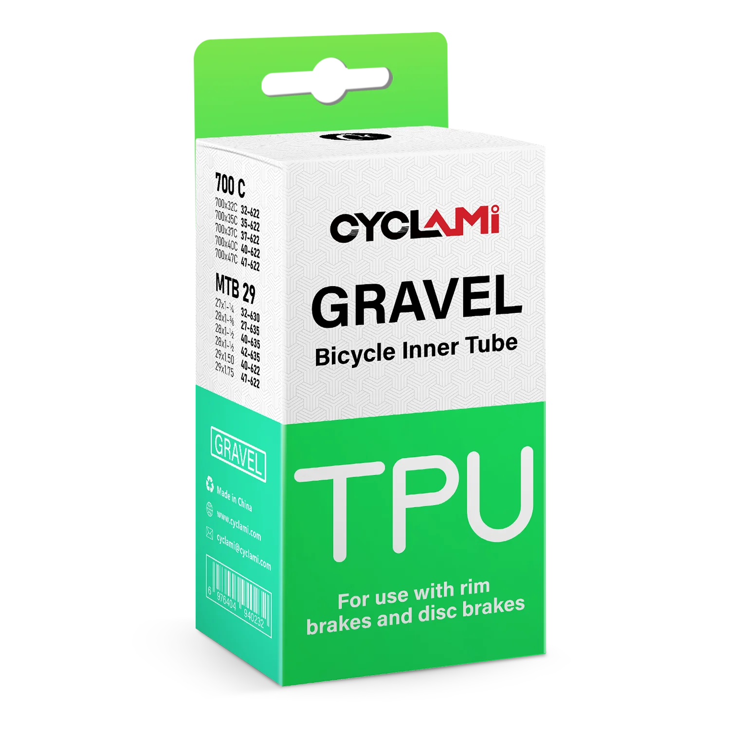 CYCLAMI TPU Tube Road Bicycle Inner Tube 700/32C-47C MTB Tire  Gravel Bike Tube Presta Valve 45mm Bike Accessories