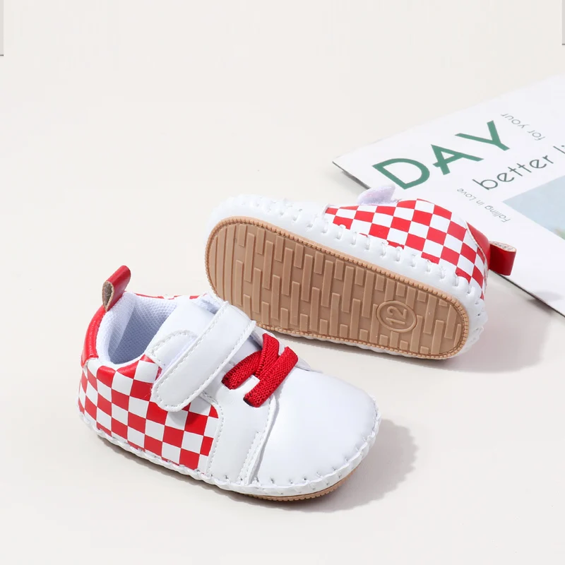 2024 High Quality Anti-slip Hook&loop Soft TPR Outsole Unisex Handmade Baby Toddler Sport Shoes Boys and Girls Casual Shoes manufacture