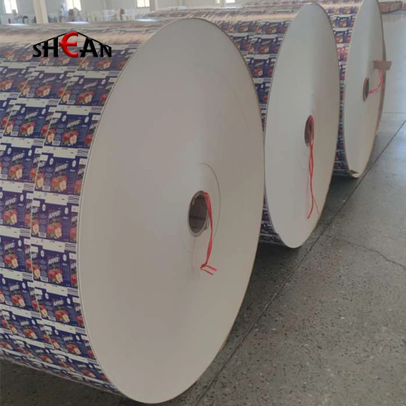 125ml 200ml 250ml Aseptic Packaging Material Paper Roll for Juice Milk Beverage