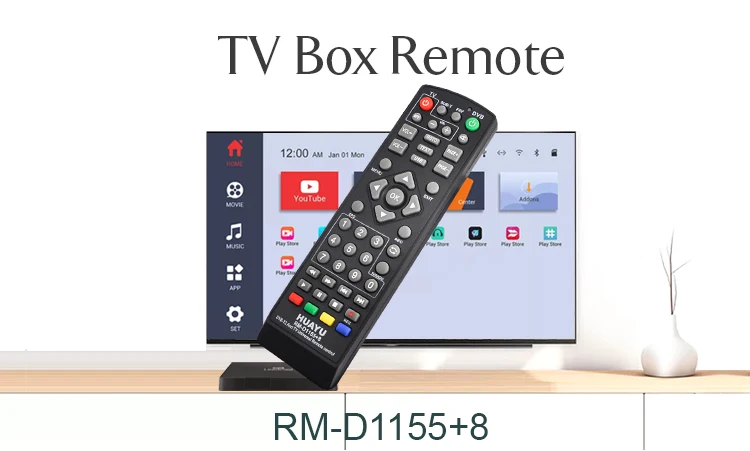 Mando a distancia Universal para tv, control remoto para dvb-t2, receptor  de televisión satelital, rm-d1155 - AliExpress