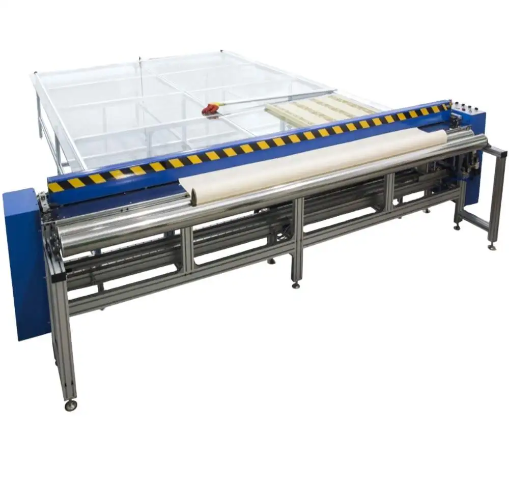 Sunscreen Fabric   Roller  Shade Fabric Ultrasonic   Cut Machine Zebra  Blinds  Cut Table
