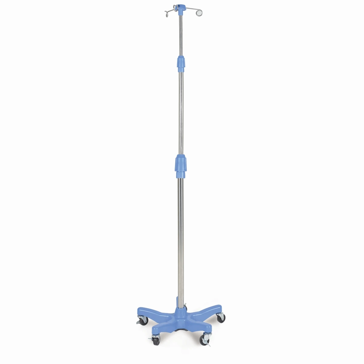 Adjustable Hospital Infusion Stand Stainless Steel Medical Drip Rack with Wheels Made of Durable ABS Material