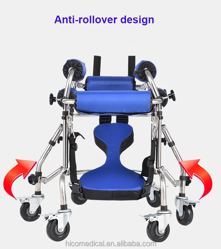 Hemiplegic Children's Walker Rehabilitation Equipment Multi Functional Child Walking Aid for Disabled