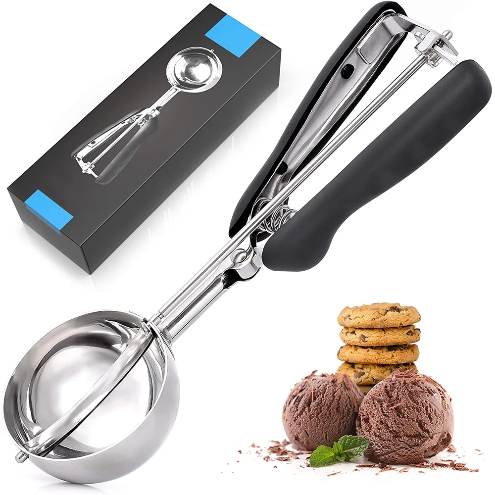 Ice Cream Tools Stainless Steel Ice Cream Scoop Premium Cookie Spoon ...