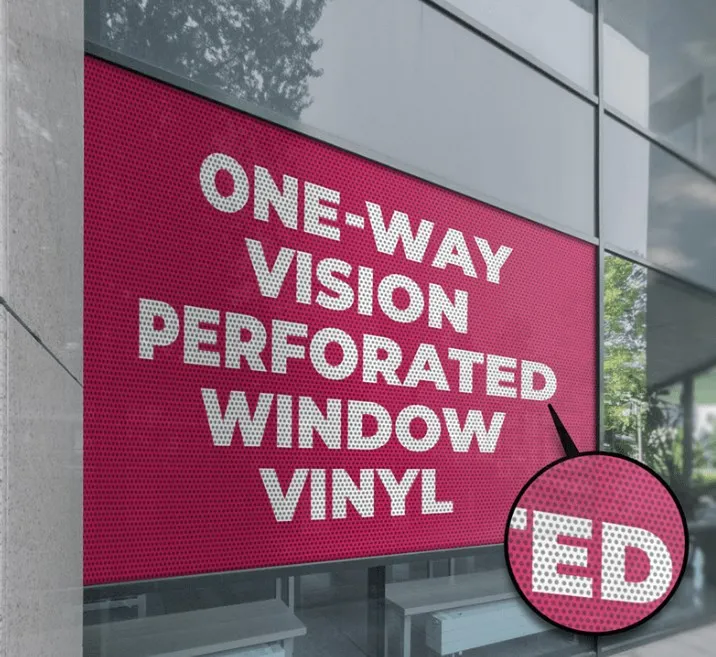Custom Print PVC Perforated One Way Vision Graphics Waterproof Glass Car Window Covering Perforated Sticker