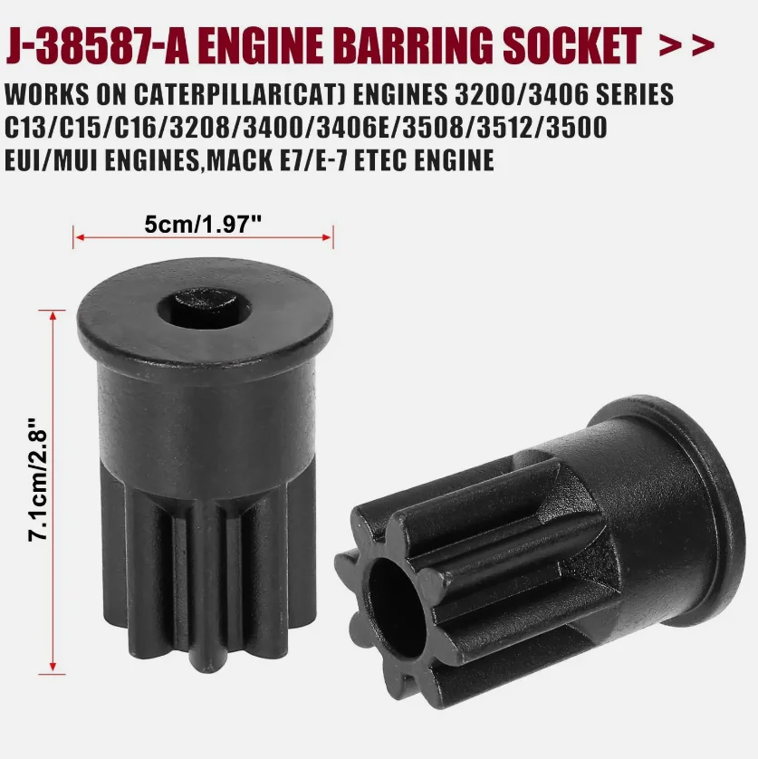 Pour C15 C16 3406E Kit D'outils Pour Injecteur Caterpillar 3406E – Comprend J42083, 9U7227, J38587 – Pour Calage Soupapes Et Réglage Injecteurs