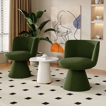 Italian Simple Dining Chair Vanity Chair Cream Style Home Bedroom Nordic Makeup Stool Hotel Reception Chair Furniture