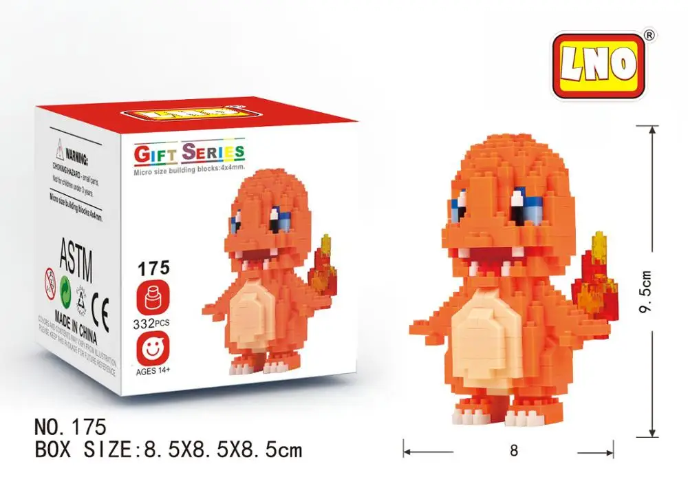 22 Different DIY Poke Go Plastic Micro Block Anime Mini Figures Factory-Direct Model Cartoon Toys