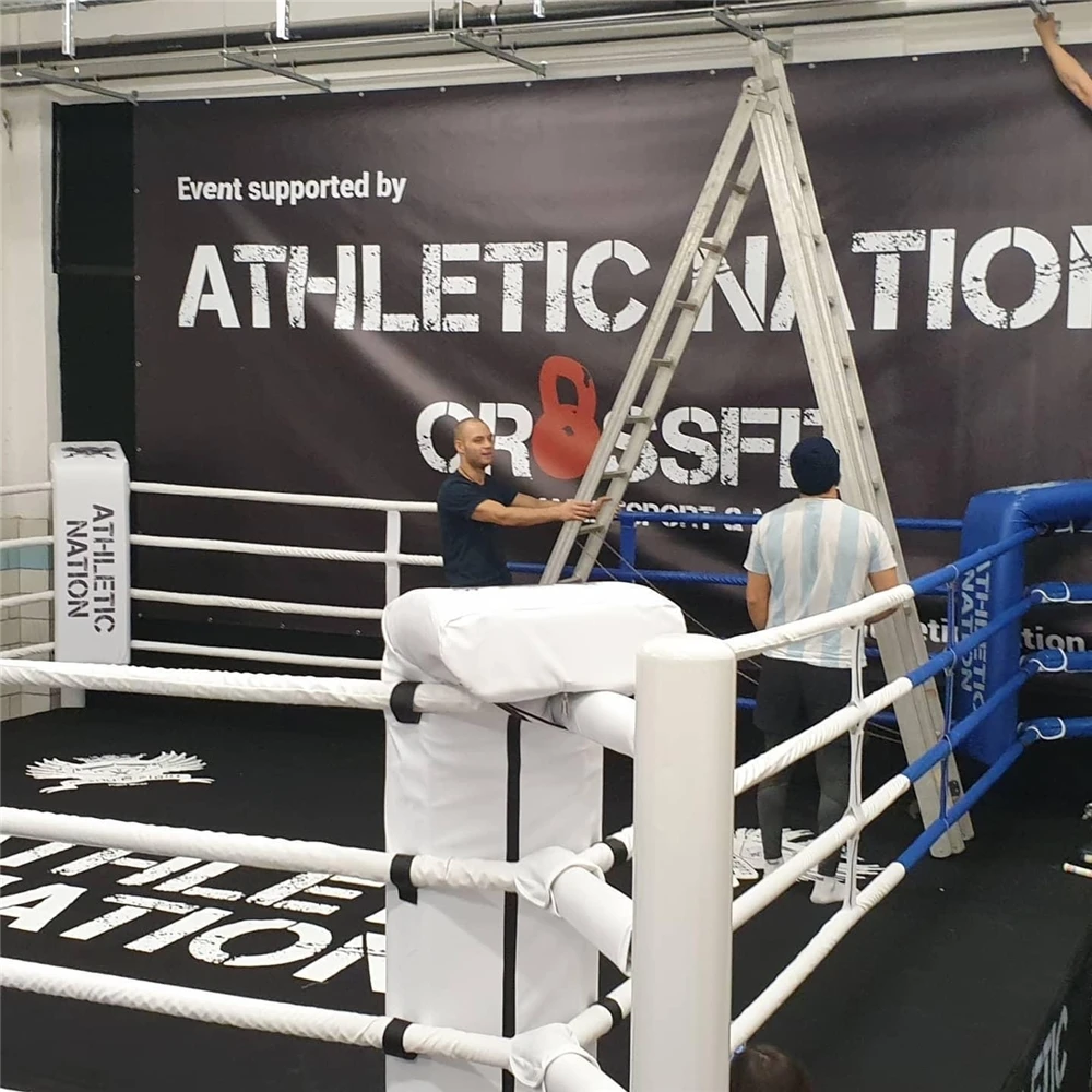 Professional Floor Level Strong Pillars Boxing Ring Frame for Training