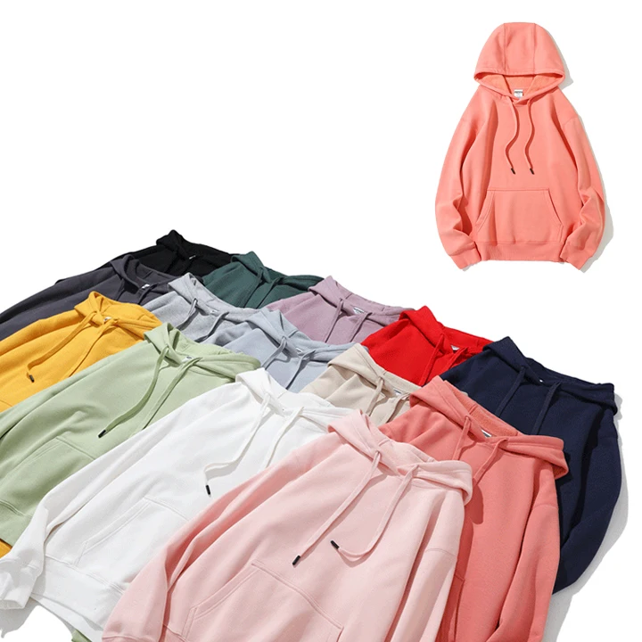 High Quality Oversized Hoodie Custom Thick 100% Cotton Hoodies Unisex Heavyweight Blank Hoodie