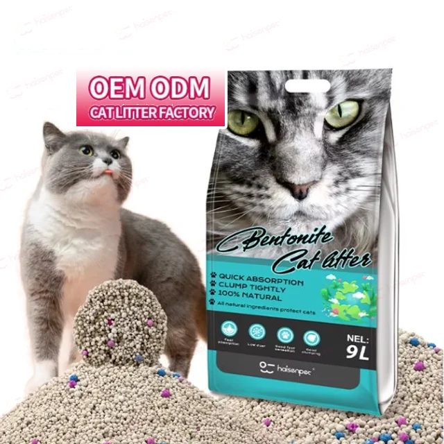 Free Samples Cat Sand Coffee Lemon Lavender Fragrance Cat Sand Clumping Bentonite Cat Litter