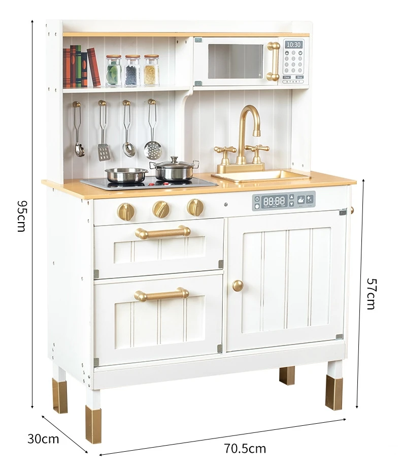 Wooden Pretend Play Montessori Children Kitchen Set Play Kitchen Wooden