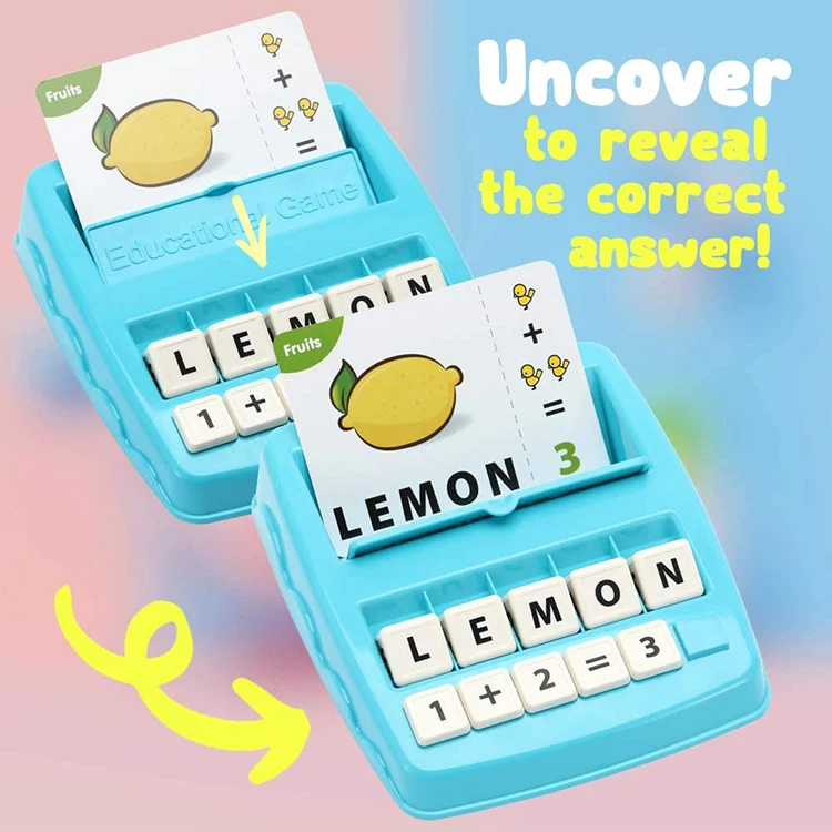 Детский сад, подходящие буквы, слова, орфография, подсчет, математические игры, машина, домашний чоол, дошкольные обучающие игрушки