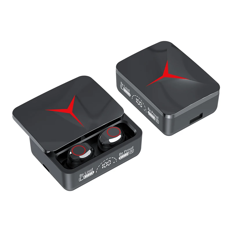 2024 newest M90 TWS Earphone Sports Running Headset Gaming Headphones large Battery Display good quality