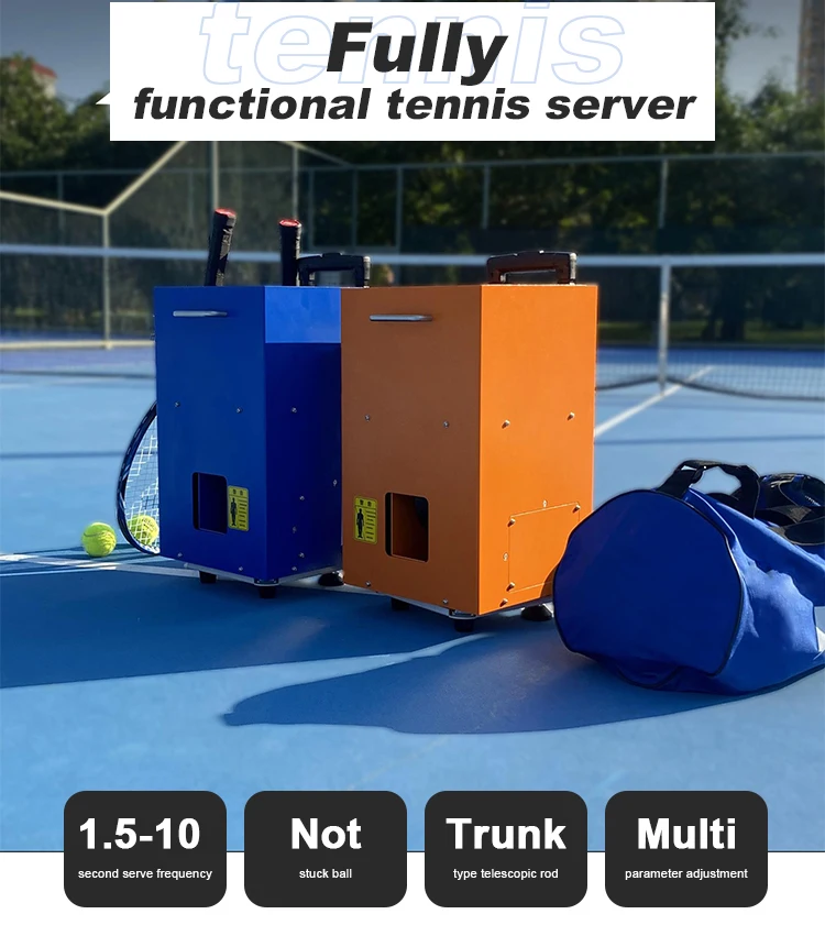 Educational Service Robot Tennis Serve Machine Smart Auto Tennis Ball