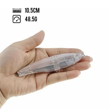 Surface Minnow Pencil Hard Crankbait Musky Sublimation Popper Topwater Body Unpainted Fishing Lure Blank Blanks – Minnow – view 4