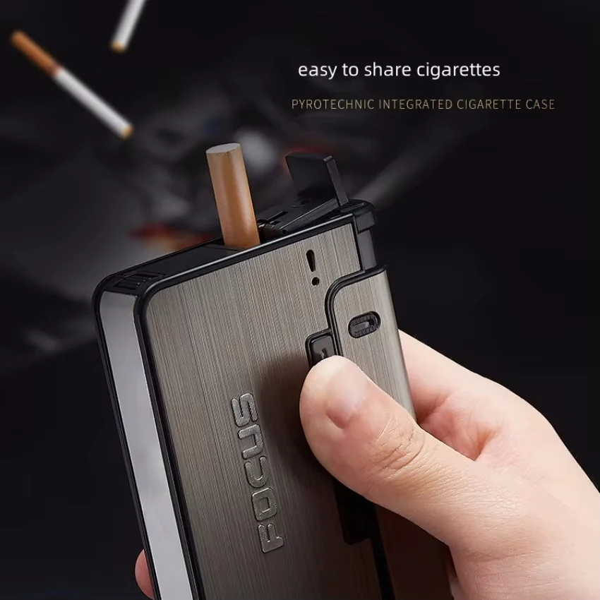 Automatic Smoke Can Be Changed Inflatable Lighter Cigarette case One  Individual Pressure and Moisture Proof Cigarette case