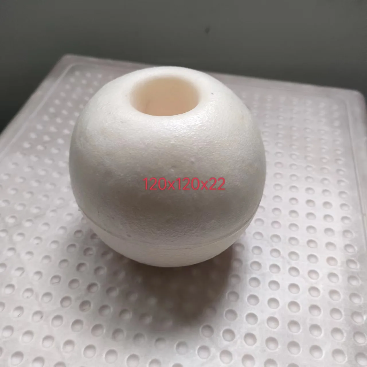 China Factory Yellow Oval Perforated EVA Float Cylindrical All Sizes Plastic Floating Light Buoy Fishing Net Float