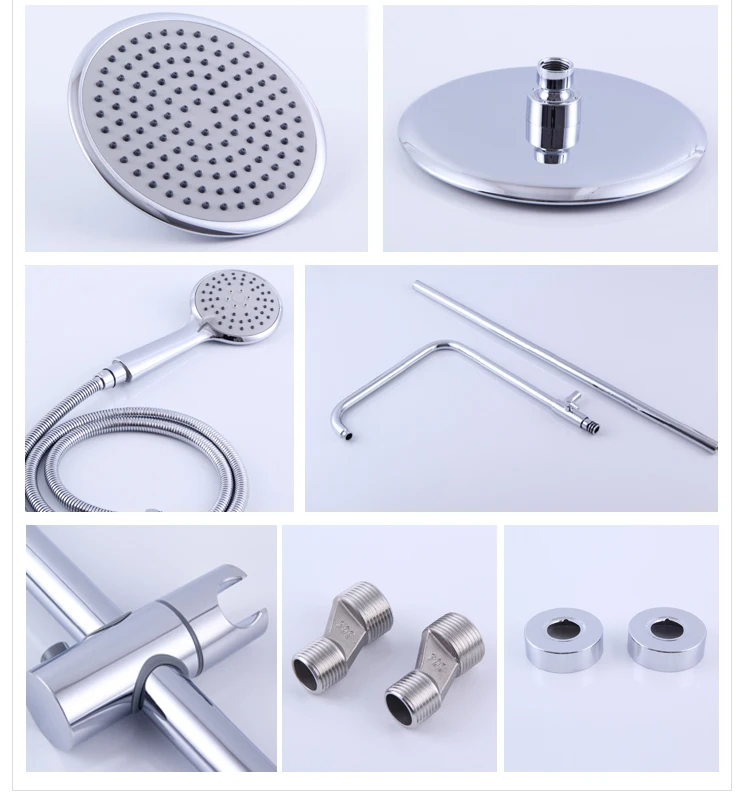 Juego de ducha termostática para baño de 3 funciones