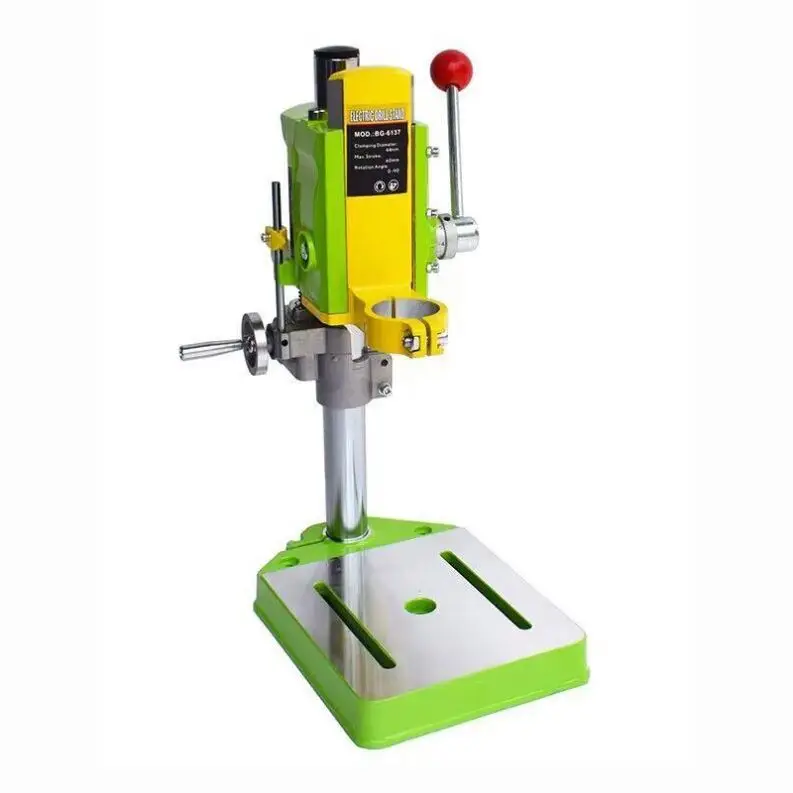 TEBAK Mini Strong BG-6137 Electric Drill Bracket Rotated Quickly Lifted Electric Changer and Milling Machine Table Drill