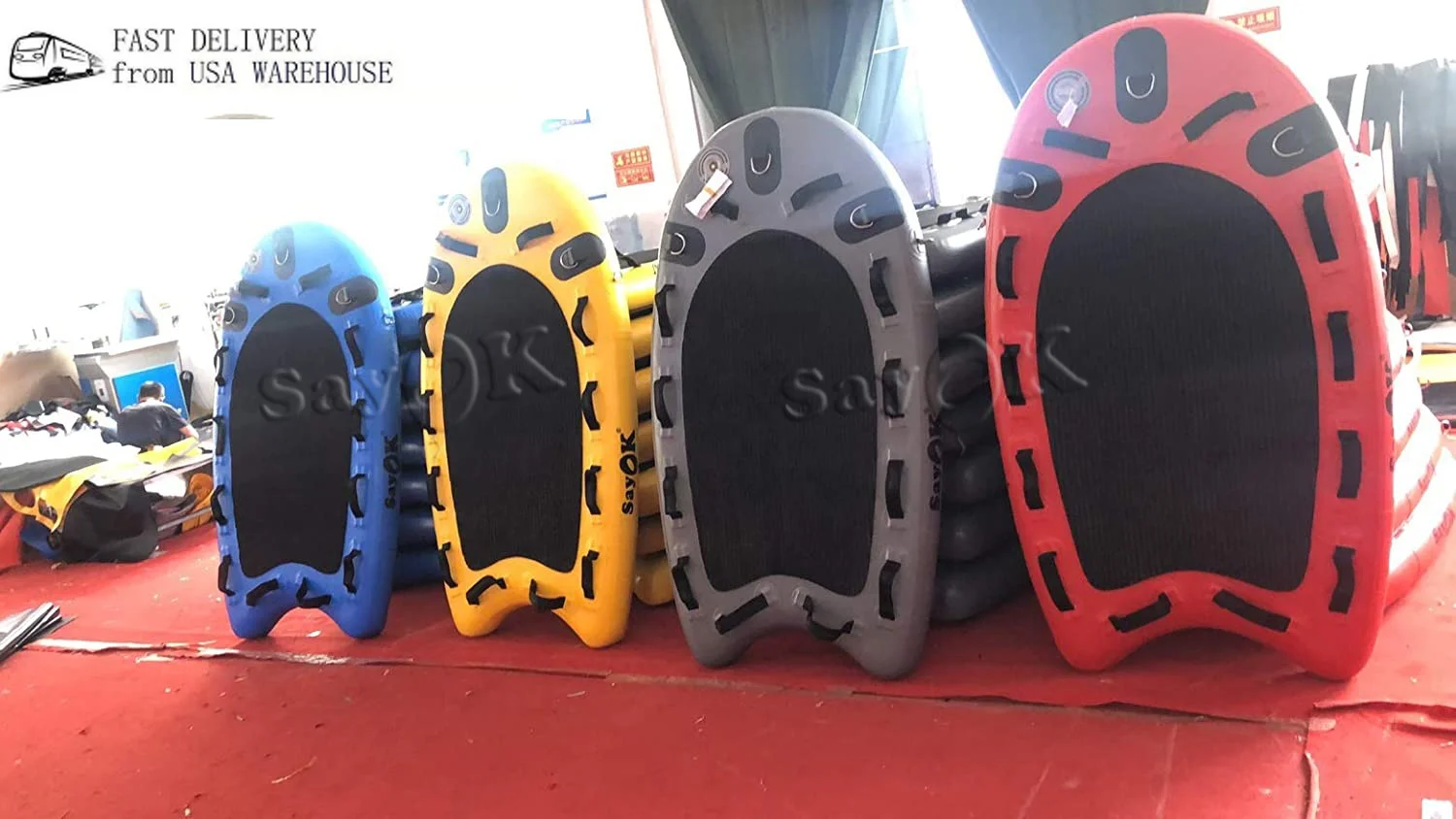 Inflatable Floating Mat Rescue Board Inflatable Jet Ski Rescue Sled Inflatable Surfing Board