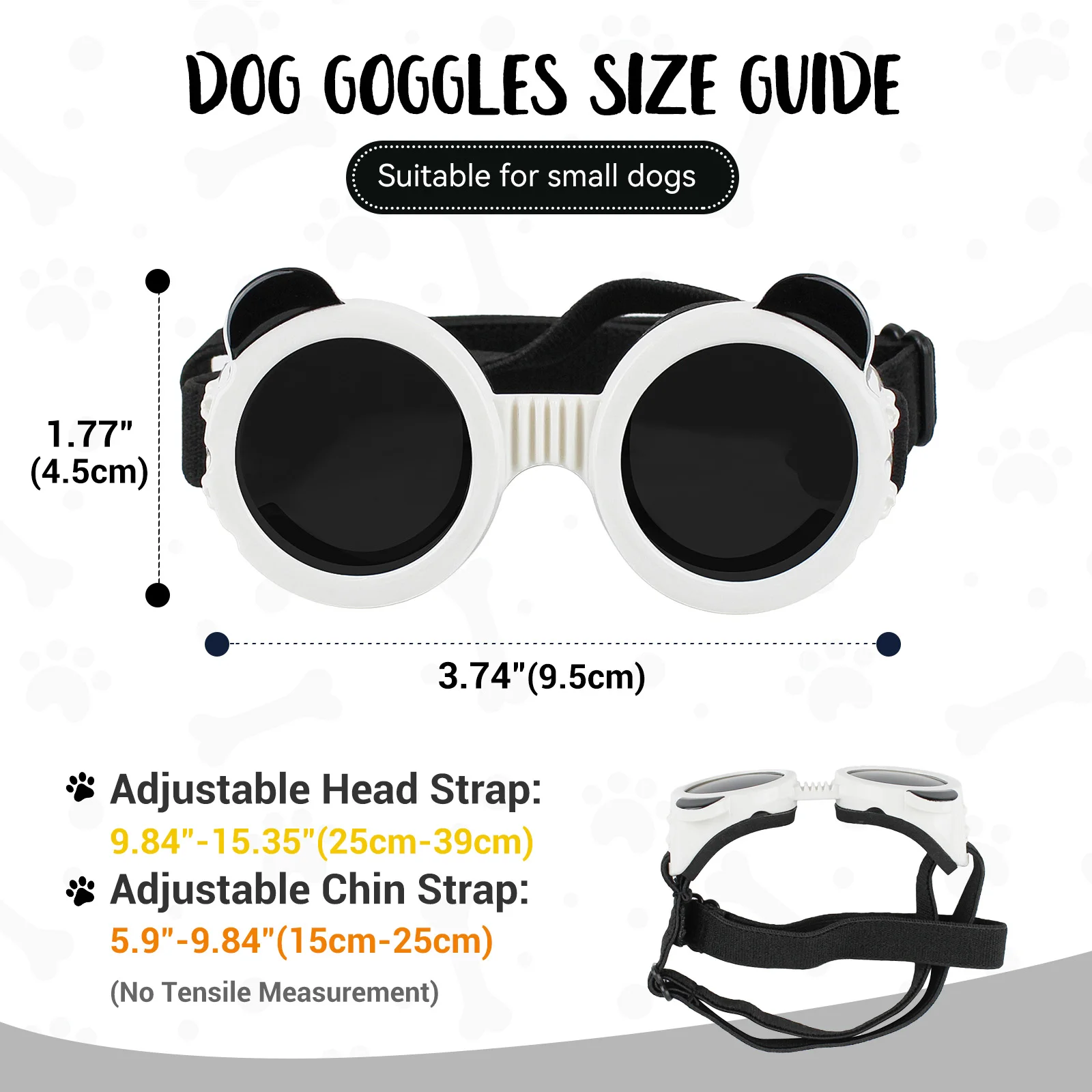 Fashion Dog Panda Goggles Waterproof Anti-uv Eye Protection Cat Glasses ...