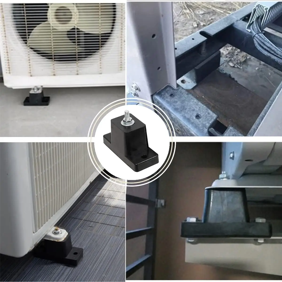 Rubber Anti Vibration Pad for Compressor Vibration Isorator Rubber Mount Air Conditioner Rubber Feet Pads