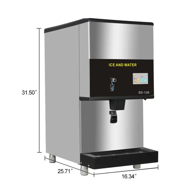 Daily capacity 128kg/24h  nugget chewable  ice 5 kg storage  Commercial  home used  ice/water dispenser ice  for cold drinks