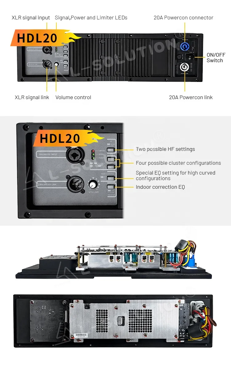 HDL20-a Line Array Hdl30 Professional Altavoces Line Array Speakers Active Dual 10 Inch Speaker System