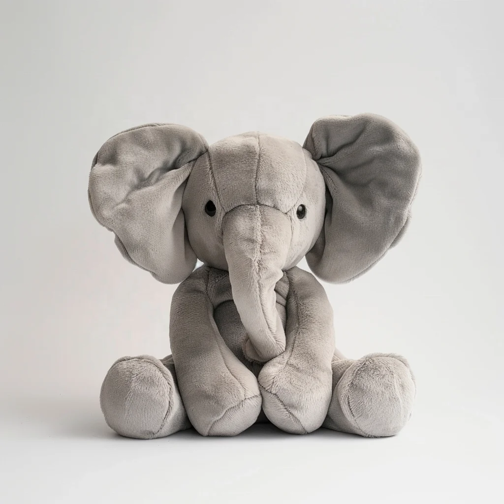 Custom High Quality Grey Elephant Stuffed Animal Plush Toy Design Your Own Plusies for Kids