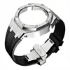 diamond case black silicone band