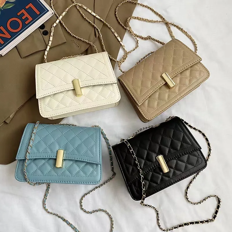 New Luxury Designer Handbags Women's Fashion Small Square Crossbody Bag ...