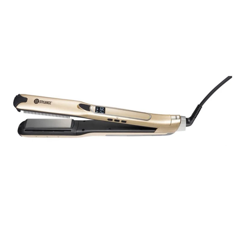 Steamplus 85w LCD 40ml Tank Titanium Plates Salon Styling Tools Steam Machines Iron Hair Straightener Brush