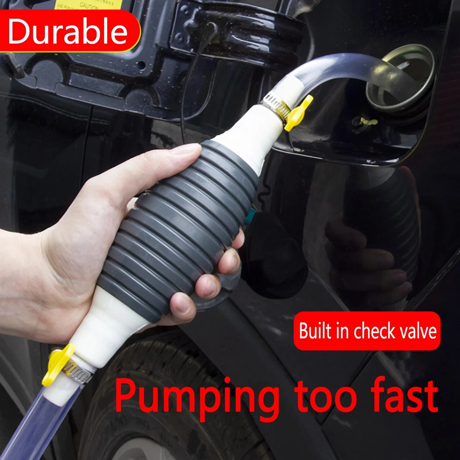 Multifunction Liquid Sucker Universal Manual Liquid Fuel Transfer Siphon Gas Oil Pump Motorcycle Car Fuel Hand Suction Pipe