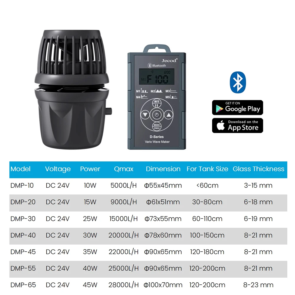 Jecod Jebao DMP-30水流ポンプ Pompa Cyrkulacyjna Jebao Jecod Nowa Inteligentna Aplikacja