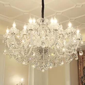 Crystal Chandelier Lights Purple Pendant lamps European Decorative Modern Living Room Candle Lamps Home chandeliers