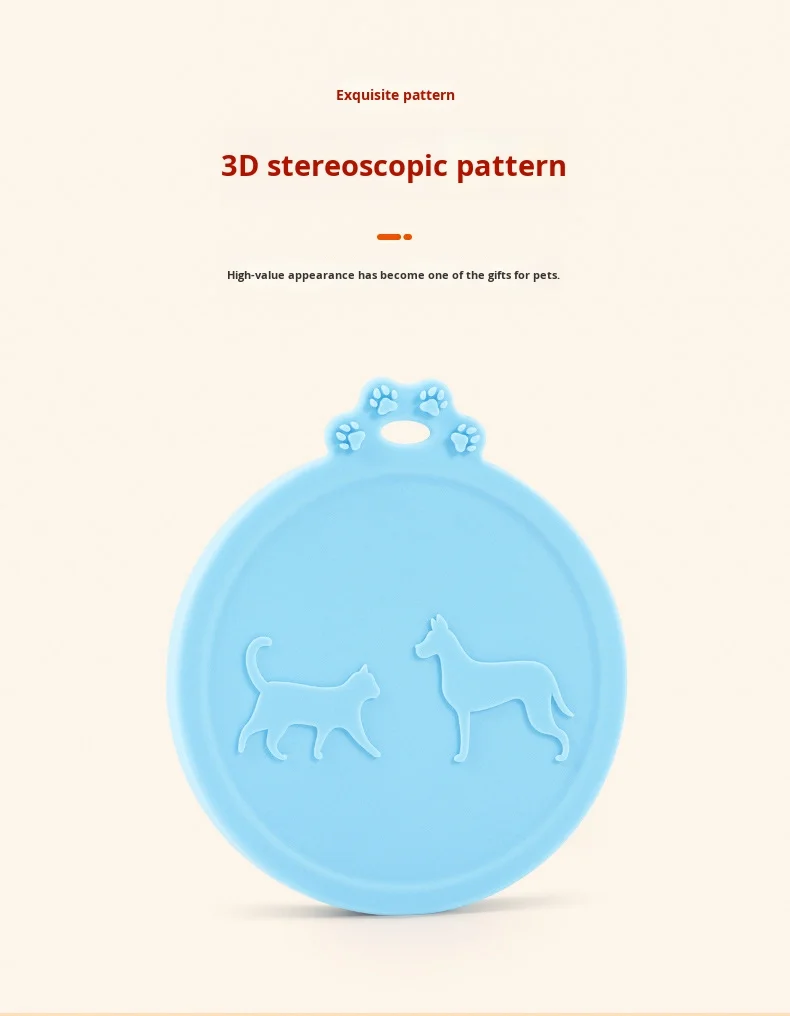 3-in-1 Silicone Pet Cat Can Lid for Cat and Dog Sealing and Preservation Pet Bowls & Feeders Accessory supplier