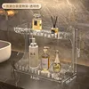 Two-tier shelving unit - transparent