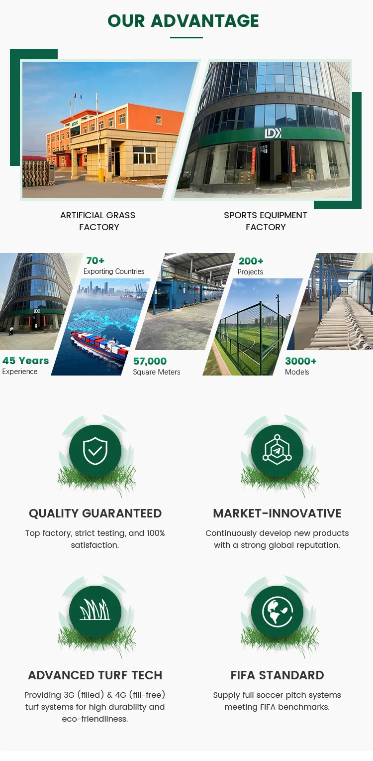 LDK Professional Soccer Pitch Equipment Gazons De Football Modular Soccer Court in Guangdong