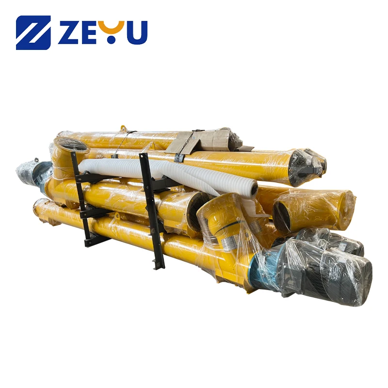 ZEYU Electric Motor Continuous Screw Conveyor for Cement