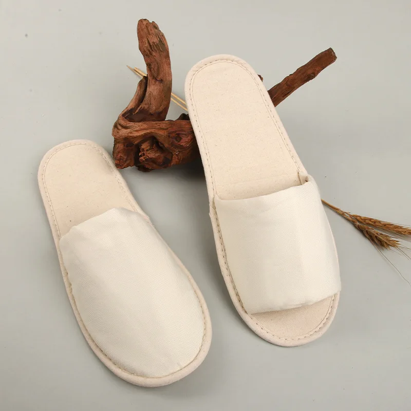 High Quality Eco-Friendly Disposable Indoor Hotel Slippers with Soft Lining for Guests for Hotel Guestrooms details