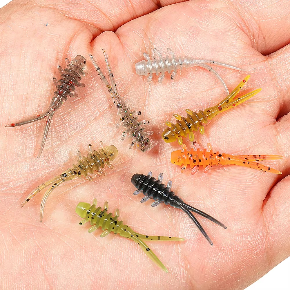 bulk fishing lures amazon Evergreen Bass Witches Spinpoler Tpr Mini Worm Ajing