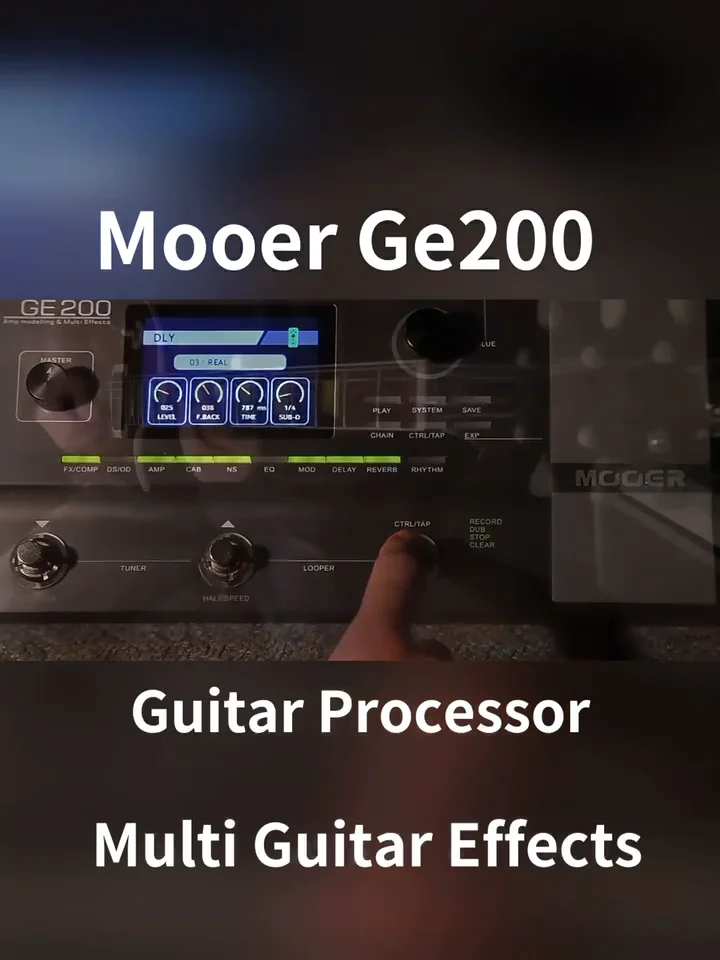 Mooer Ge200/ge200 Amp Modeling Multieffect Pedals Guitar Processor