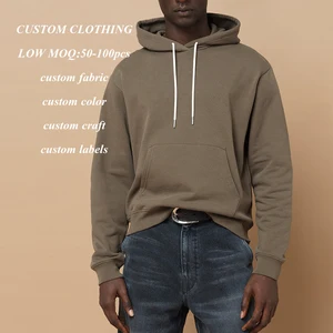 Factory Wholesale Blank Heavy Weight Hoodies Custom logo Printed Men Oversized Fit Pullover Style 420 Gsm Thick Cotton Hoodie