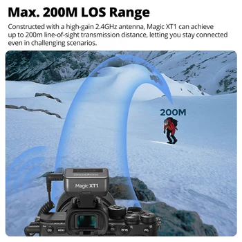 Godox Magic XT1 Microphone Professional Wireless Outdoor Recording Live Double Noise Reduction Collar Clip Radio detail image