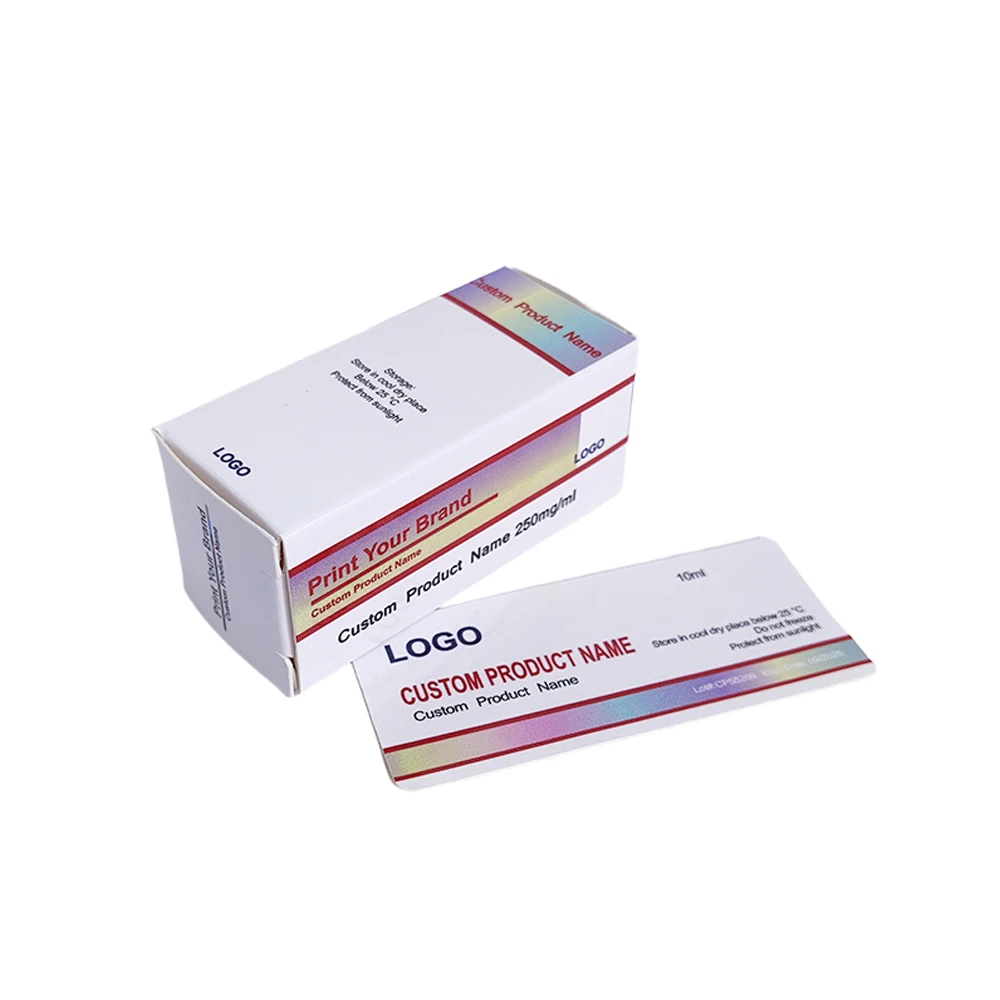 Recycled Materials Wholesale Factory Direct Digital Printing High Quality Recyclable Custom 2ml  Vial Box Packaging